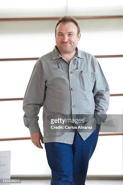Spanish painter Miquel Barcelo attends "Los Pasos Dobles" photocall at the Kursaal Palace during the 59th San Sebastian International Film Festival...