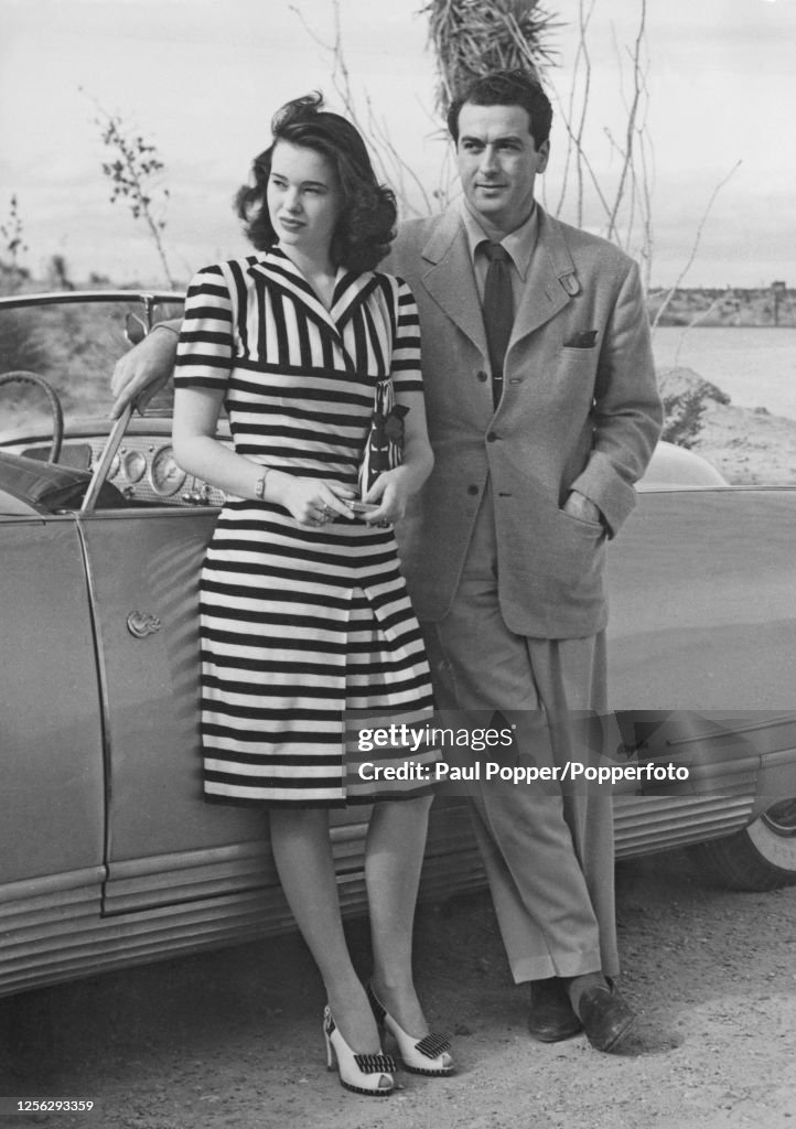 Gloria Vanderbilt On Honeymoon