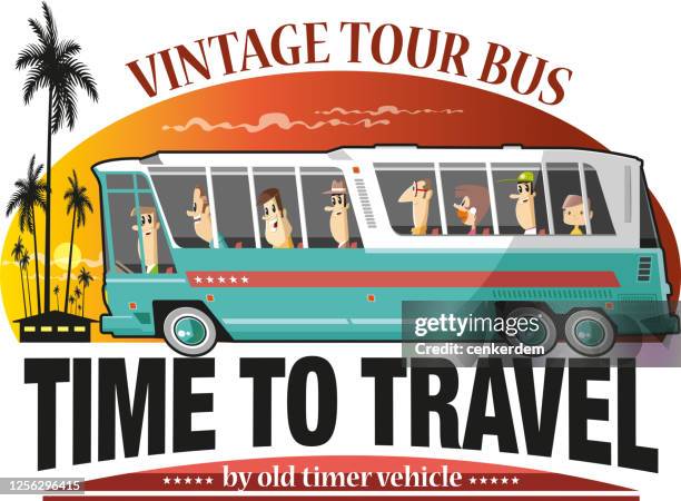 reisebus - rock n roll stock-grafiken, -clipart, -cartoons und -symbole