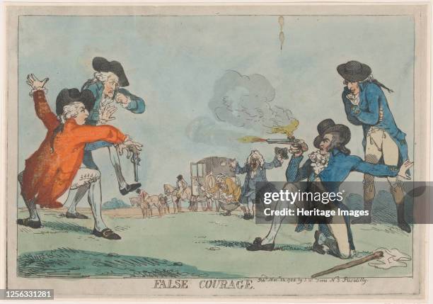 False Courage, November 22, 1788. Artist Thomas Rowlandson.