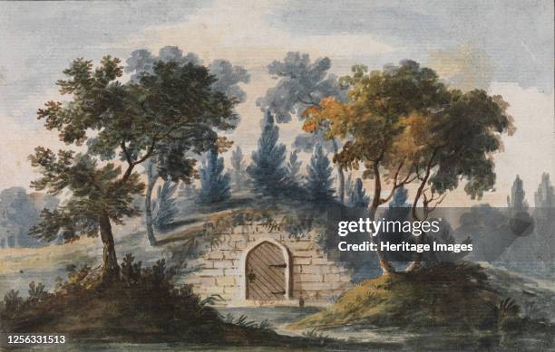 General Washington's Tomb at Mount Vernon , 1811-ca.1813. Artist Pavel Petrovic Svin'in.