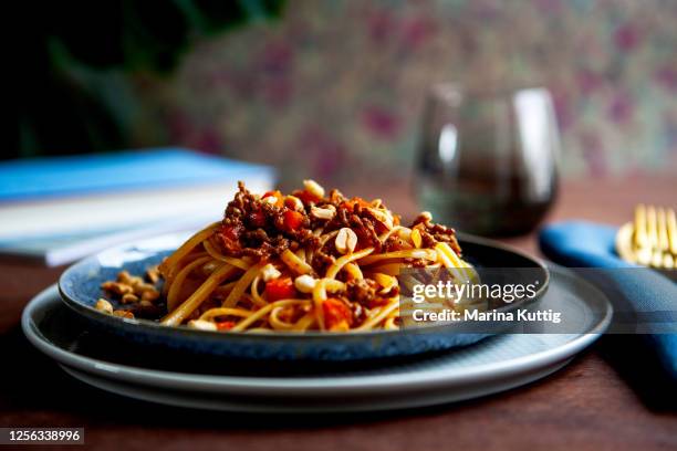 pasta asia - bolognese sauce stock pictures, royalty-free photos & images