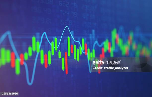 financial background - stock exchange - candlestick holder stock illustrations