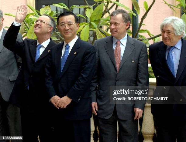 German Finance Minister Hans Eichel , Japanese Finance Minister Sadakazu Tanigaki , Horst Kohler , International Monetary Fund Managing Director and...