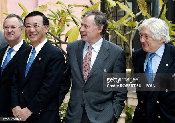 Germany Finance Minister Hans Eichel , Japanese Finance Minister Sadakazu Tanigaki , International Monetary Fund Managing Director Horst Kohler and...