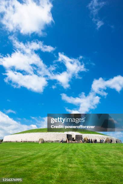 newgrange in county meath, ireland. - newgrange stock pictures, royalty-free photos & images