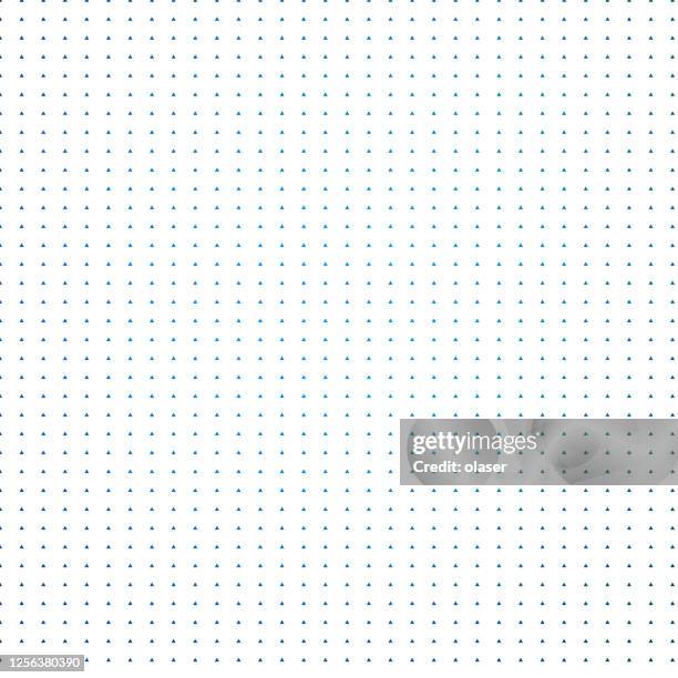 very small equilateral triangles in rows and columns, equally sided, equally sized, shape pattern with color gradient - tiny-triangle-pattern stock illustrations