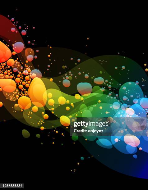 regenbogen fließende welle hintergrund - lavalampe stock-grafiken, -clipart, -cartoons und -symbole