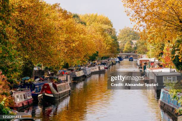 little venice neighbourhood in lodnon, uk - little venice stock pictures, royalty-free photos & images