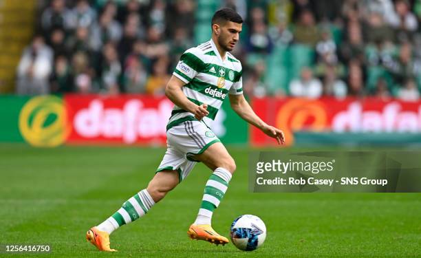 Celtic's Liel Abada during a cinch Premiership match between Celtic and St Mirren at Celtic Park, on May 20 in Glasgow, Scotland.