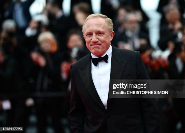 French businessman Francois-Henri Pinault arrives for the screening of the film "Killers of the Flower Moon" during the 76th edition of the Cannes...