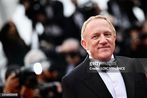 French businessman Francois-Henri Pinault arrives for the screening of the film "Killers of the Flower Moon" during the 76th edition of the Cannes...