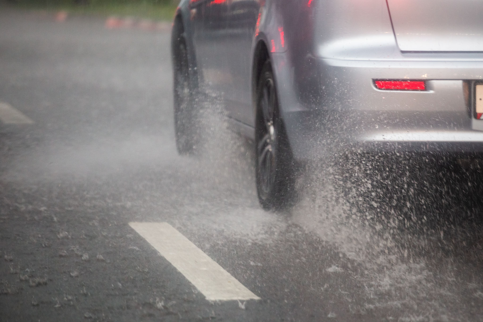 monsoon rain car