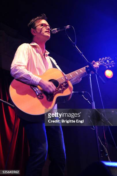 Dan Wilson performs on stage at Bush Hall on September 19, 2011 in London, United Kingdom.