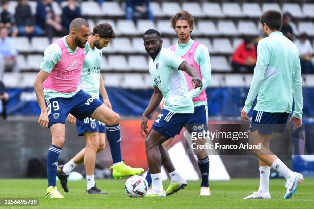 Khalid BOUTAIB of Paris FC during the Ligue 2 BKT match between Paris FC and Sochaux at Stade Charlety on May 20, 2023 in Paris, France.