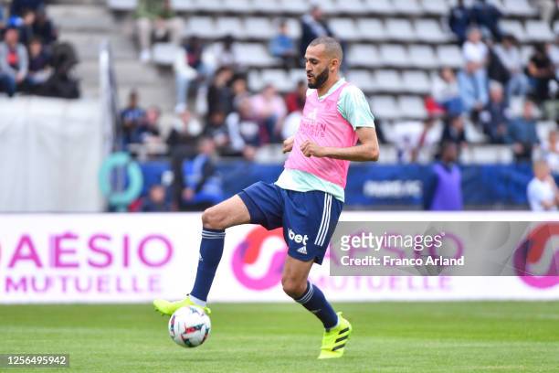 Khalid BOUTAIB of Paris FC during the Ligue 2 BKT match between Paris FC and Sochaux at Stade Charlety on May 20, 2023 in Paris, France.