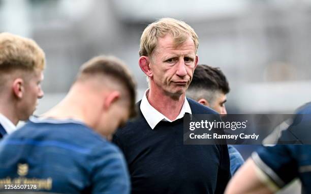 Dublin , Ireland - 20 May 2023; Leinster head coach Leo Cullen after the Heineken Champions Cup Final match between Leinster and La Rochelle at Aviva...