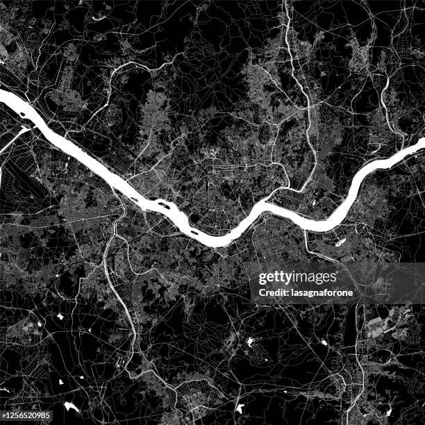 bildbanksillustrationer, clip art samt tecknat material och ikoner med seoul, sydkorea vector karta - inchon