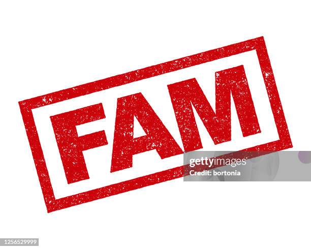 fam slang rubber stamp - millennials home stock illustrations