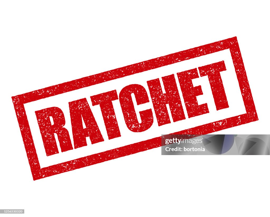 Ratchet Slang Rubber Stempel