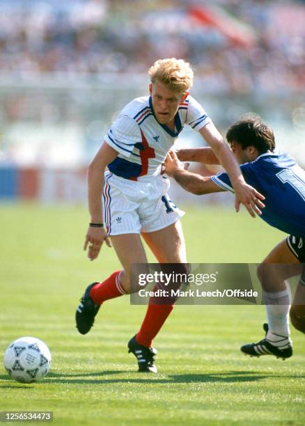 June 1990 Florence : Fifa World Cup : Argentina v Yugoslavia - Robert Prosinecki of Yugoslavia.