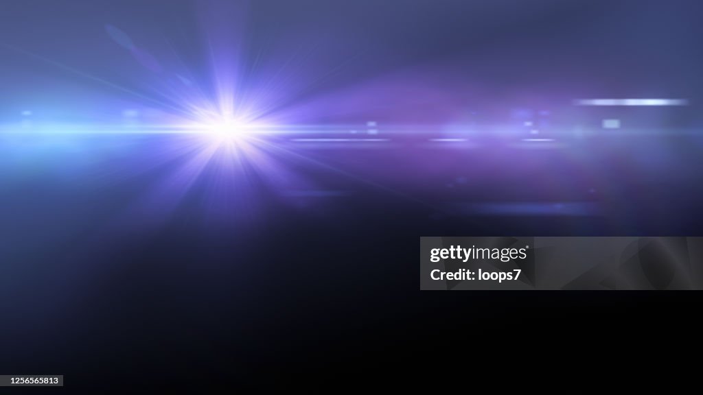 Lens Flare on Dark