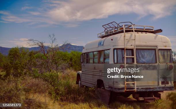 darren takes roadtrips - camping bus stock pictures, royalty-free photos & images