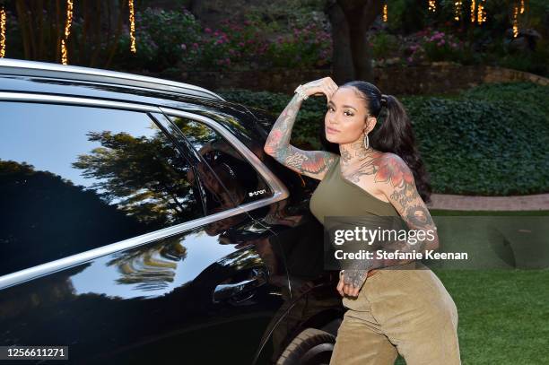 Kehlani poses at Audi Presents: Summer Drive-in Concert featuring Kehlani at Calamigos Ranch on July 16, 2020 in Malibu, California.