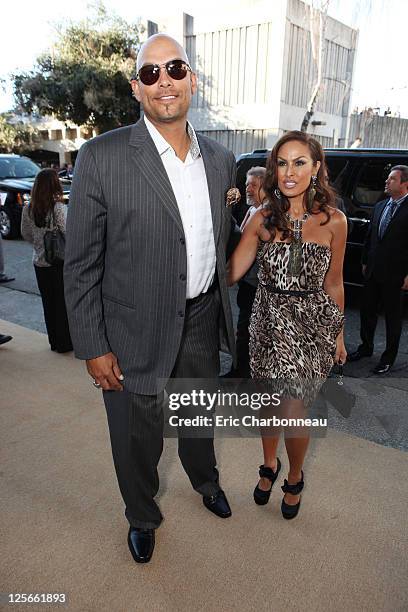 David Justice and Rebecca Villalobos at Columbia Pictures Premiere of "Moneyball" to Benefit the Fight Against Cancer with Children's Hospital &...