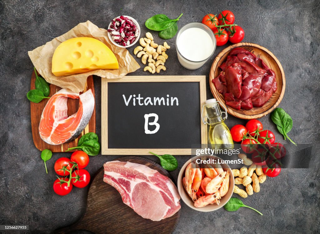 Hochwertiges Vitamin-B-Quellensortiment