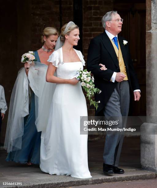 Lady Rose Windsor , accompanied by her father Prince Richard, Duke of Gloucester and sister Lady Davina Lewis, arrives at The Queen's Chapel, St...