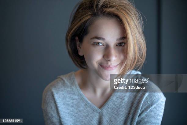 beautiful morning portrait - beautiful college girls stock pictures, royalty-free photos & images