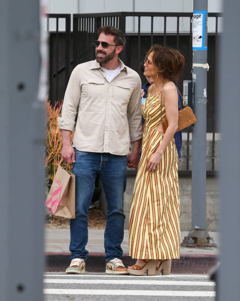 Ben Affleck and Jennifer Lopez are seen on May 20, 2023 in Los Angeles, California.