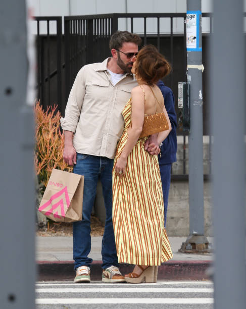 Ben Affleck and Jennifer Lopez are seen on May 20, 2023 in Los Angeles, California.