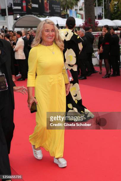 Irmelin Indenbirken attends the "Killers Of The Flower Moon" red carpet during the 76th annual Cannes film festival at Palais des Festivals on May...