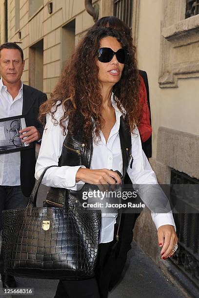 Afef Jnifen is seen on September 20, 2011 in Milan, Italy.