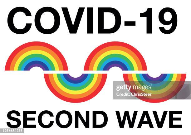 second wave coronavirus - nhs stock illustrations