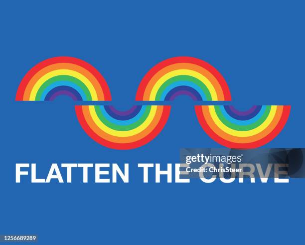 flatten the curve - nhs stock illustrations