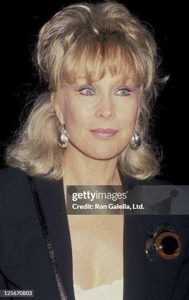 Actress Barbara Eden attends the book party for Fannie Flagg "Fried Green Tomatoes at the Whislteshop Cafe" on November 10, 1987 at Hunter's Books in...