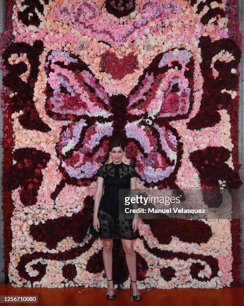 Laetitia Casta poses during the Dior Cruise 2023 photocall at Colegio de San Ildefonso on May 20, 2023 in Mexico City, Mexico.