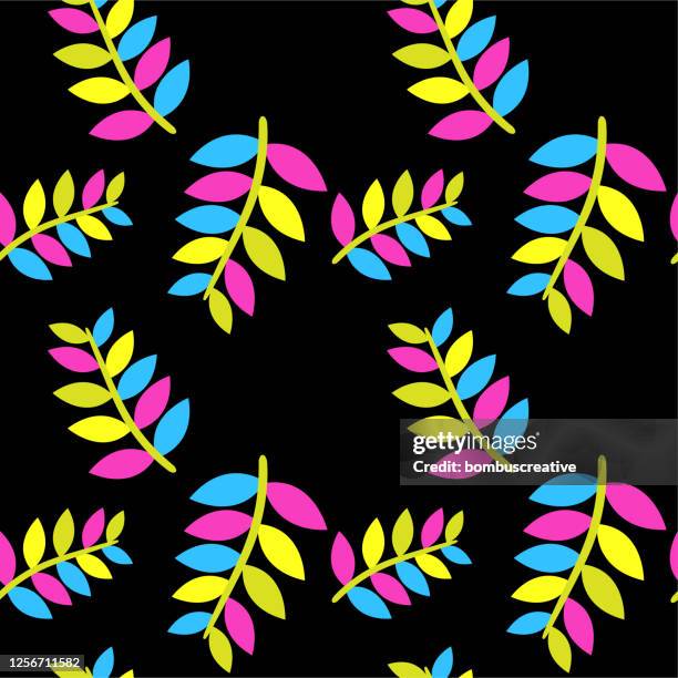 leaf pattern design - philodendron stock illustrations