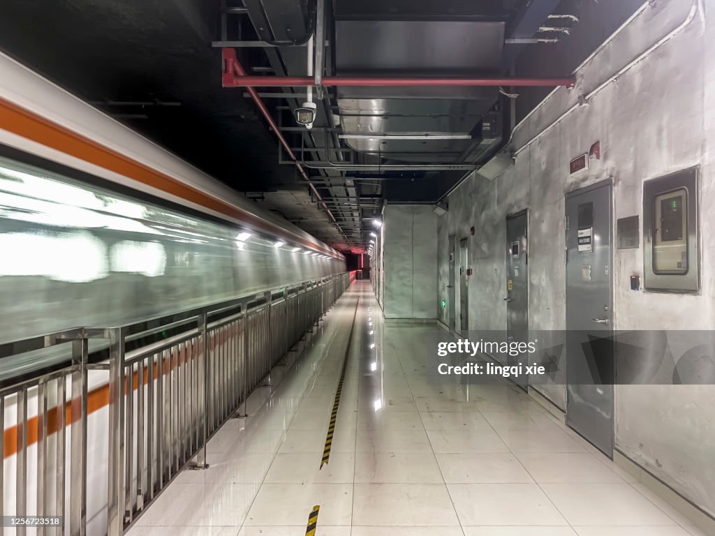 The Subway Trains Express Through The Subway Station Photo - Getty Images