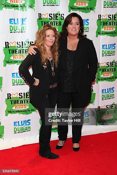 Actresses Natasha Lyonne and Rosie O'Donnell attend Rosie's Building Dreams for Kids Gala at The New York Marriott Marquis on September 19, 2011 in...