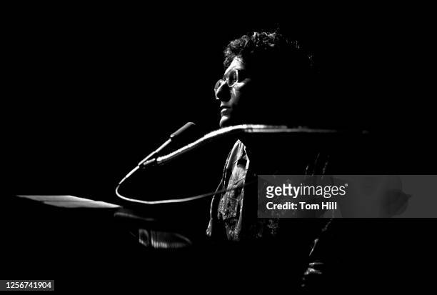 Singer-songwriter Randy Newman performs at Symphony Hall on October 5, 1974 in Atlanta, Georgia.