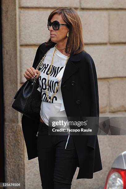 Cristina Parodi is see on September 20, 2011 in Milan, Italy.