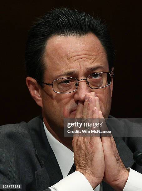 Foster of the Heritage Foundation testifies before the Senate Budget Committee September 20, 2011 in Washington, DC. Foster testified on encouraging...