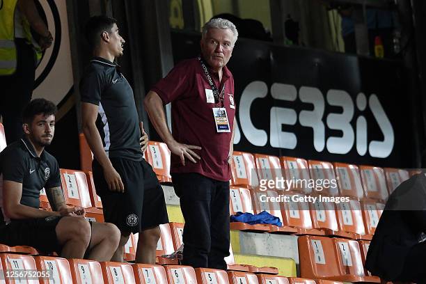 Venezia new President Duncan Niederauer looks on during the Serie B match between ASC Spezia and Venezia FC at Stadio Alberto Picco on July 17, 2020...