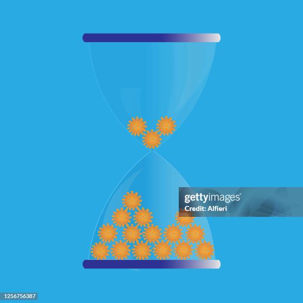 time running out for virus - long term care stock illustrations