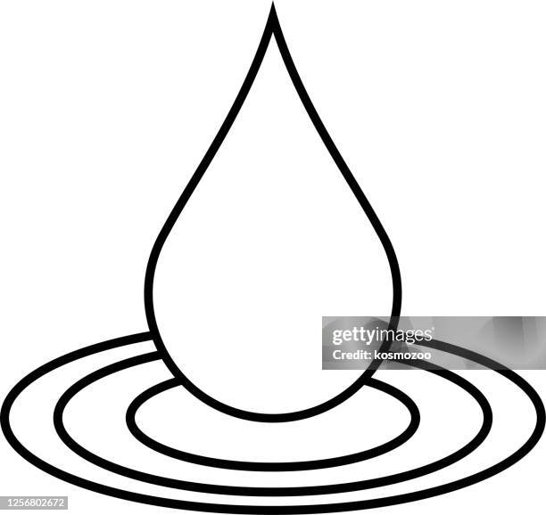 white drop puddle icon - liquid puddle stock illustrations