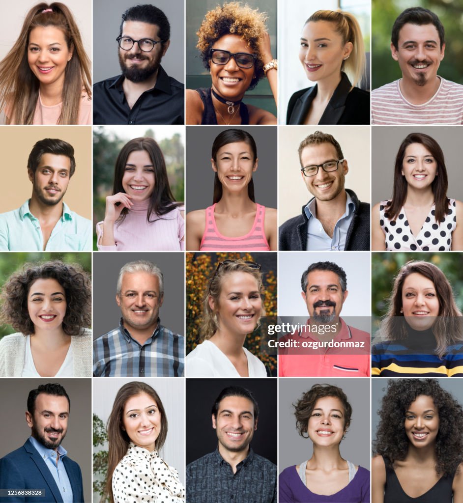 People Photo Example Headshot Portraits Of Diverse Smiling People High-Res Stock Photo ...